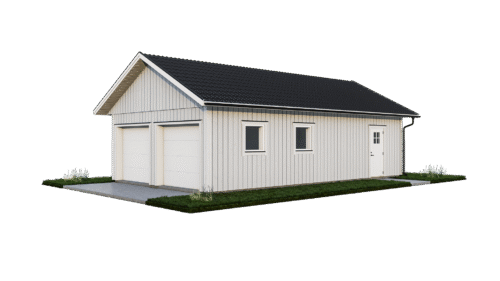 Dubbelgarage Uppsala – Komplett Exteriör
