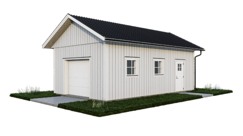 Enkelgarage Uppsala – Komplett Exteriör
