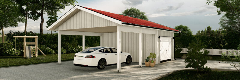 Garage med carport Malmö