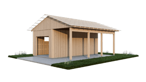Garage med carport Gävle – Bas