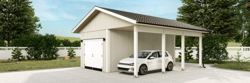 Garage med carport Gävle